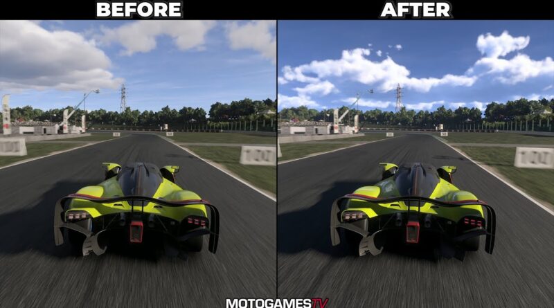 Forza Motorsport, atualização gráfica, fidelidade visual, dispersão atmosférica, simulação de corrida, melhorias visuais, realismo no jogo