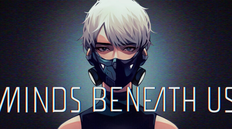 Imagem promocional do jogo Minds Beneath Us com personagem cyberpunk.