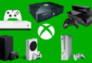 Imagem mostrando a evolução dos consoles Xbox, incluindo modelos do Xbox original, Xbox 360, Xbox One e Xbox Series X/S.