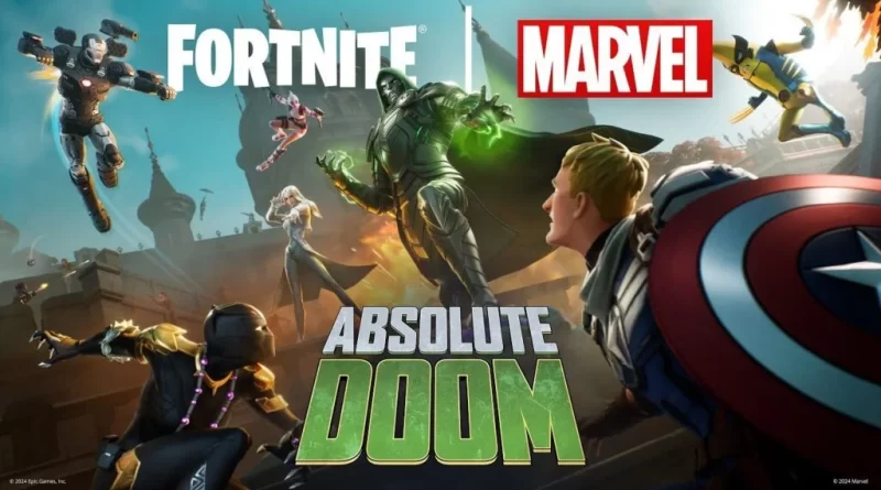 Fortnite x Marvel: Absolute Doom começa em 16 de agosto, trazendo Doctor Doom e Gwenpool no battle pass.