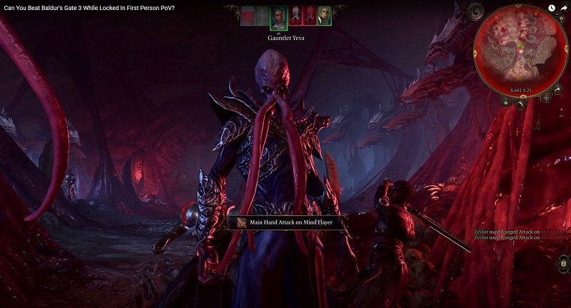 YouTuber transforma Baldur’s Gate 3 em primeira pessoa com mods