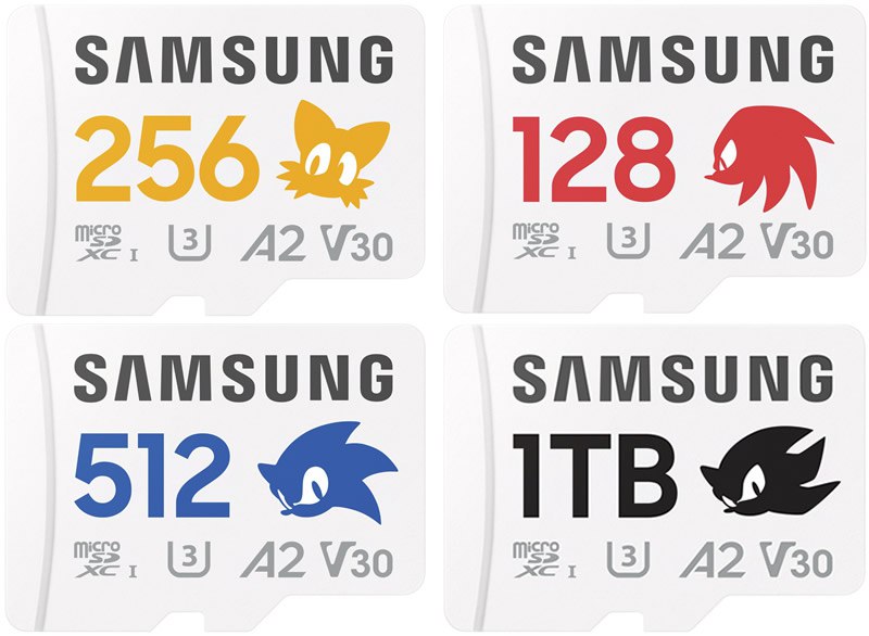 Samsung lança microSDs temáticos de Sonic com alta performance