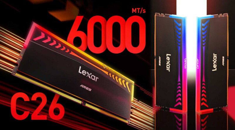 Memória Lexar ARES DDR5-6000 CL26 melhora desempenho do Ryzen