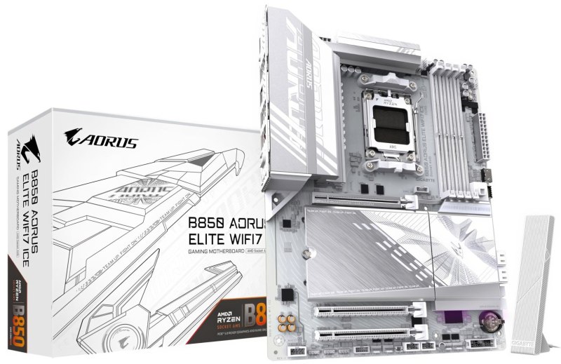 Novas Placas Aorus Elite B850 WiFi7 e B850M WIFI6E Ice da Gigabyte