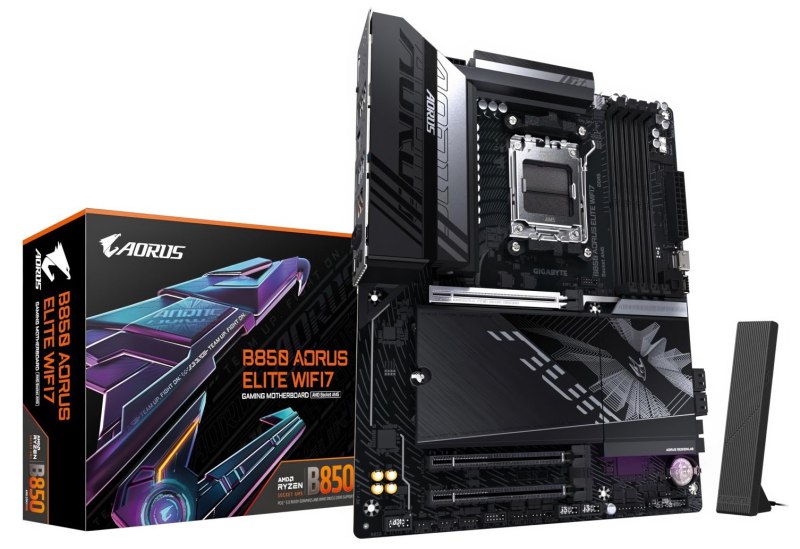 Novas Placas Aorus Elite B850 WiFi7 e B850M WIFI6E Ice da Gigabyte