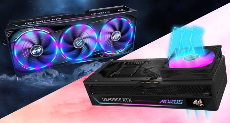 A Gigabyte acaba de lançar as RTX 5080 e RTX 5090 AORUS Master com uma ventoinha extra de 120mm RGB que reduz a temperatura em até 2°C.