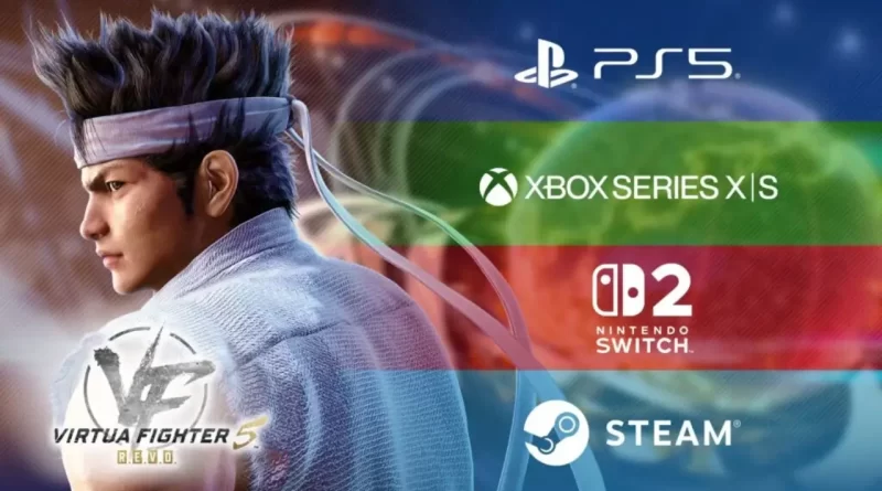Virtua Fighter 5 REVO será lançado para Switch 2, PS5 e Xbox Series com crossplay e rollback netcode. Novos conteúdos serão revelados futuramente.