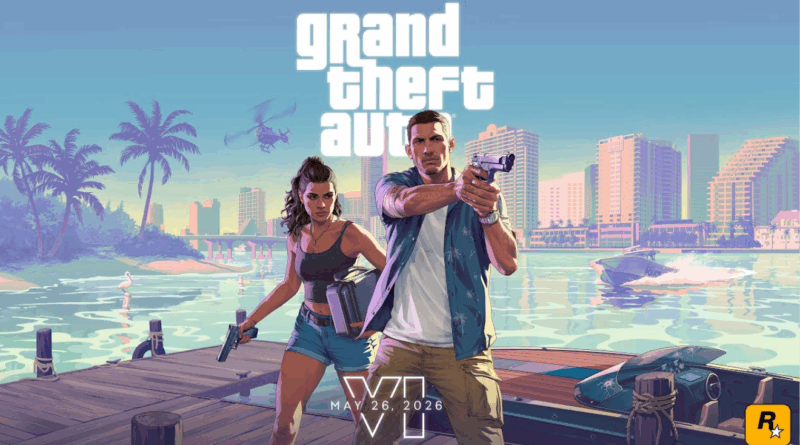 Rockstar Games lança o segundo trailer de GTA VI, revelando detalhes sobre os protagonistas Jason e Lucia, ambientação em Leonida e data de lançamento para 26 de maio de 2026.