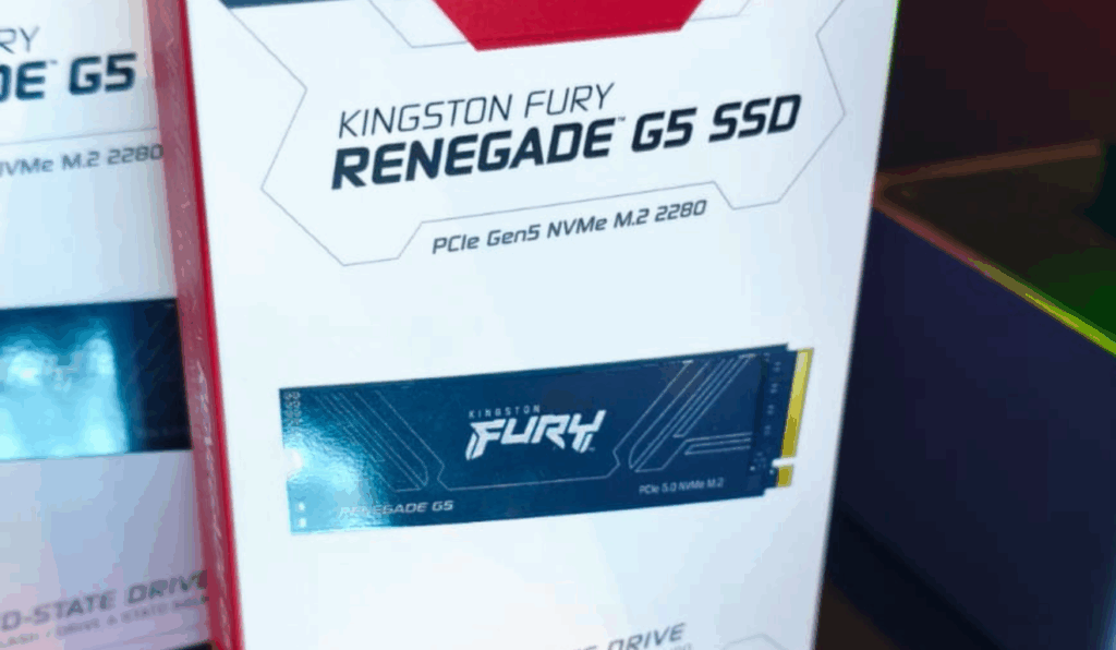 Kingston FURY Renegade G5 chega ao Brasil com velocidades de até 14.800 MB/s, ideal para gamers e profissionais, com desempenho extremo.
