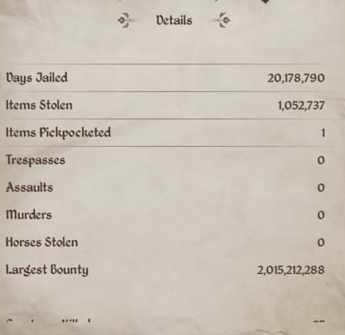 Tela de prisão em The Elder Scrolls IV: Oblivion Remastered com data bugada do ano -9818