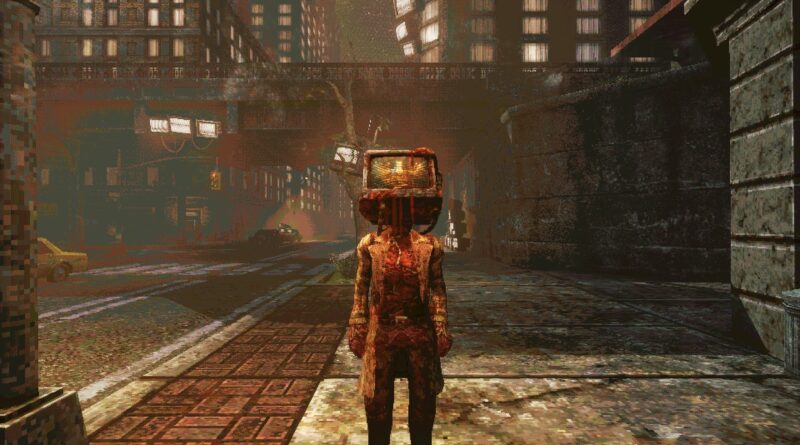 gameplay de The New Flesh com atmosfera de terror surreal