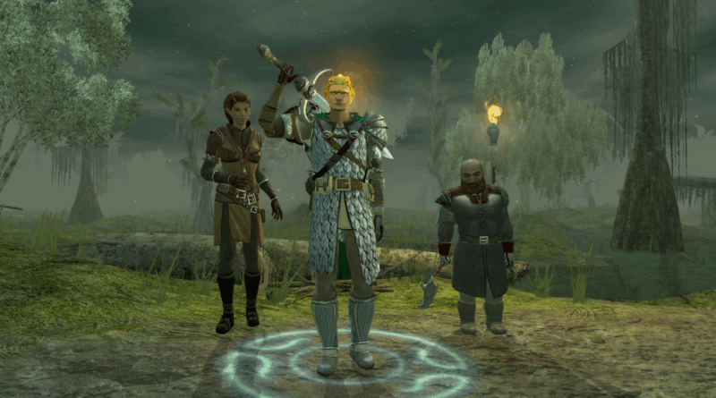 gameplay de Neverwinter Nights 2 Remastered com personagens em combate