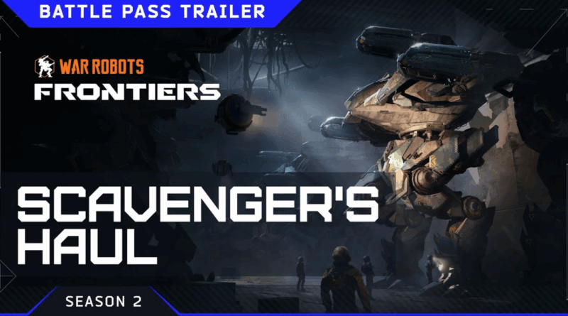 Titã Volta e robôs da nova temporada Power Surge em War Robots: Frontiers.