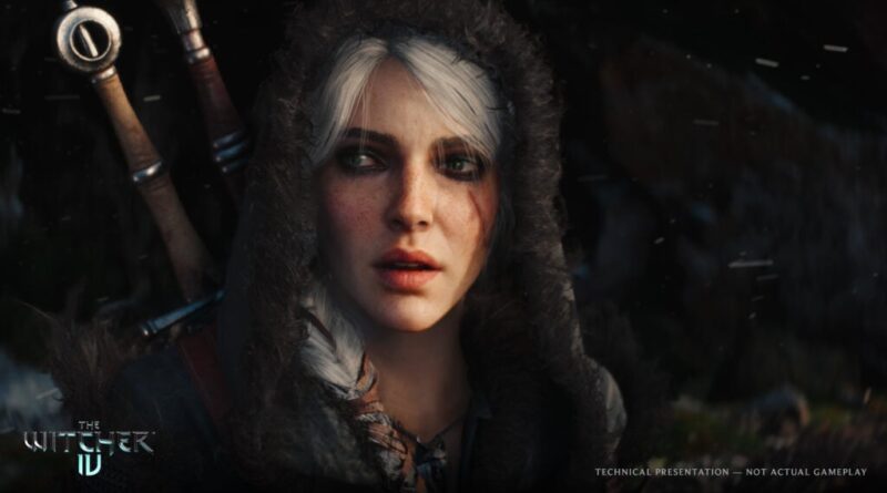 Ciri em gameplay de The Witcher IV com gráficos Unreal Engine 5